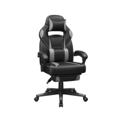 Fauteuil gamer noir gris-SONGMICS HOME Online