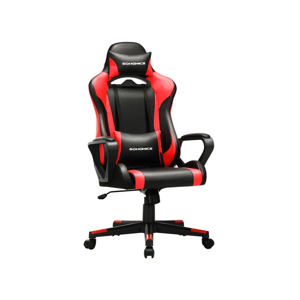 Fauteuil gamer noir rouge-SONGMICS HOME New
