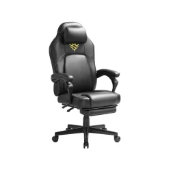 Fauteuil gaming avec repose-pieds hauteur réglable noir d’encre-SONGMICS HOME Clearance