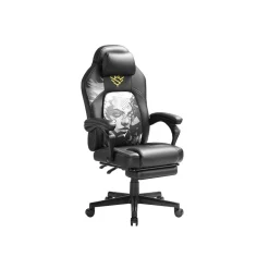 Fauteuil gaming avec repose-pieds hauteur réglable noir d’encre-SONGMICS HOME Clearance
