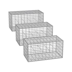 Gabion pour Pierre 100 x 30 x 30 cm lot de 3-SONGMICS HOME Outlet