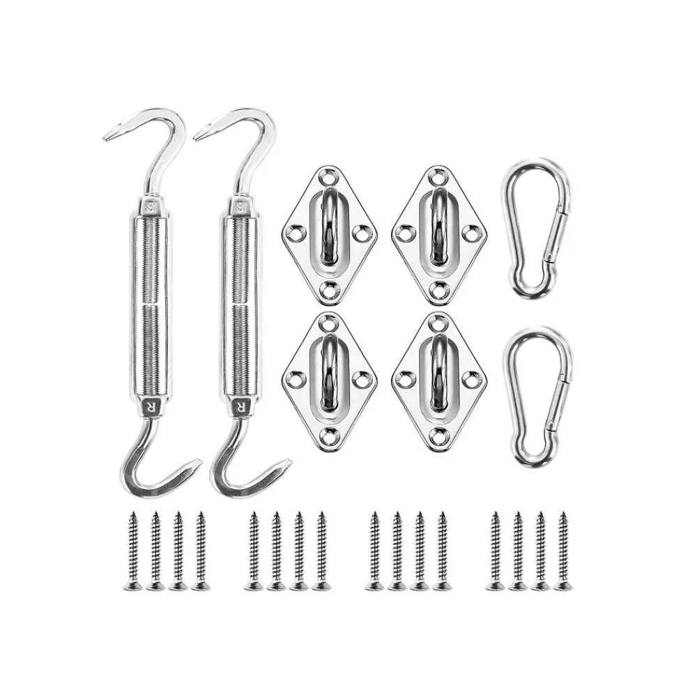 Kit de Fixation pour Voile d’ombrage GSS844P*A-SONGMICS HOME New