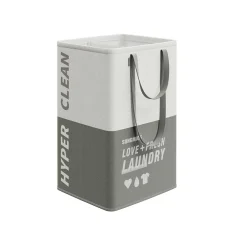 90L Panier à linge 2 compartiments gris foncé-SONGMICS HOME Best