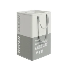 90L Panier à linge 2 compartiments gris foncé-SONGMICS HOME Best