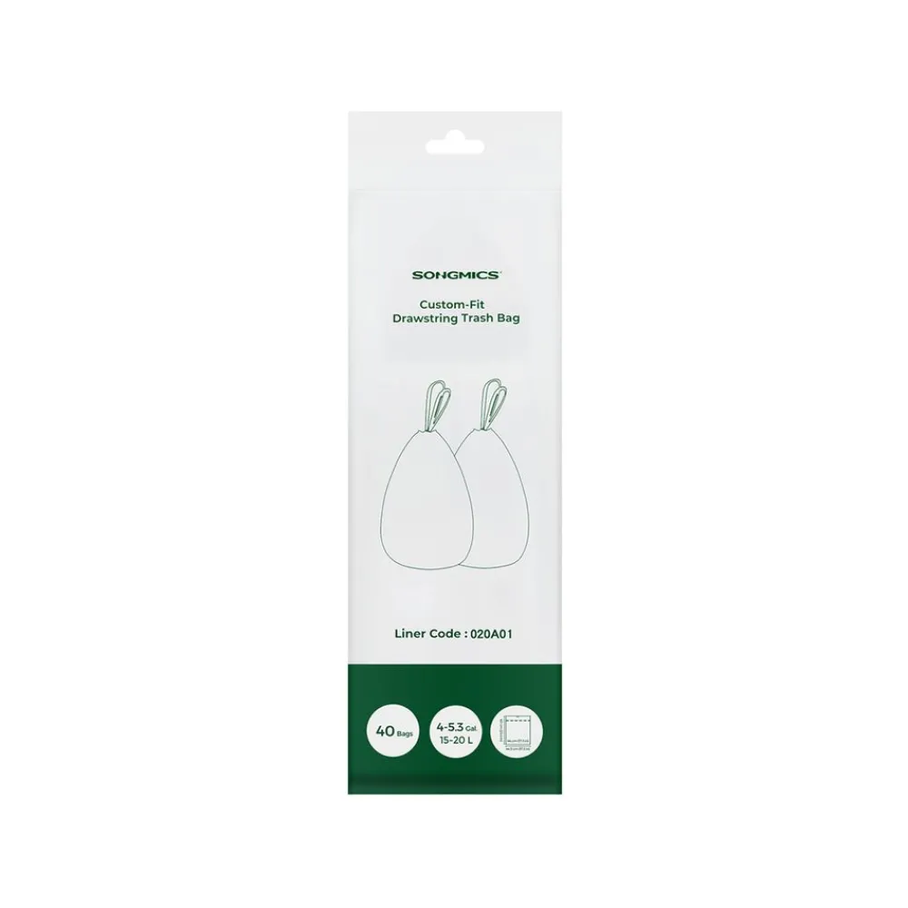 20L Sacs poubelle à cordon 40 pièces-SONGMICS HOME Sale