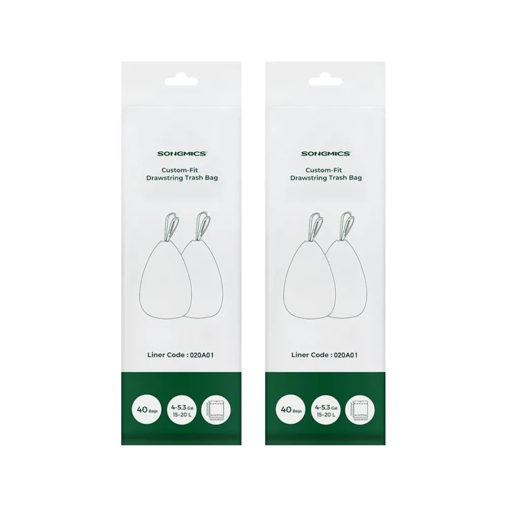 20L Sacs poubelle à cordon 40 pièces-SONGMICS HOME Sale