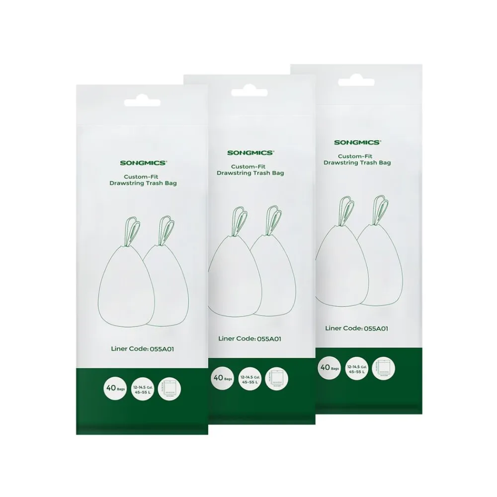 55L Sacs poubelle à cordon 40 pièces-SONGMICS HOME