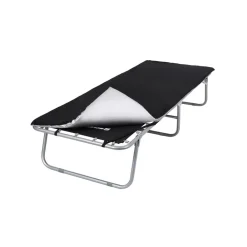 Lit de camp matelas noir-SONGMICS HOME Outlet