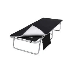 Lit de camp matelas noir-SONGMICS HOME Outlet