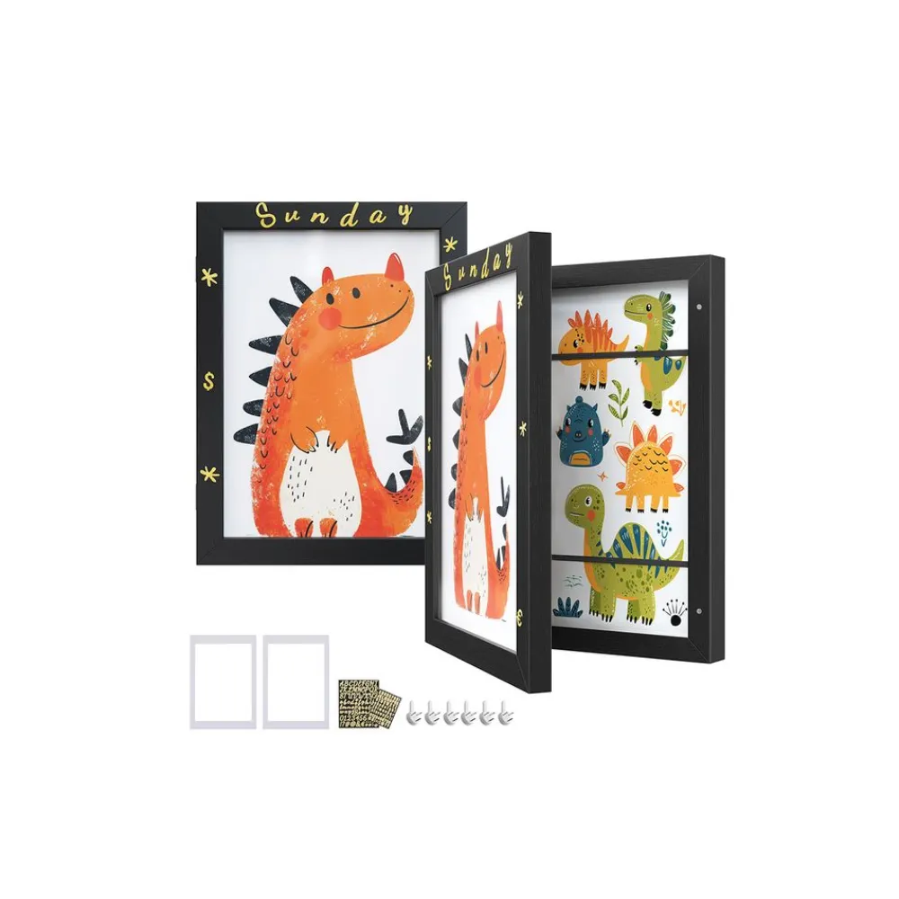 Lot de 2 cadres photo 34,5 x 25,5 cm blanc mat-SONGMICS HOME Discount