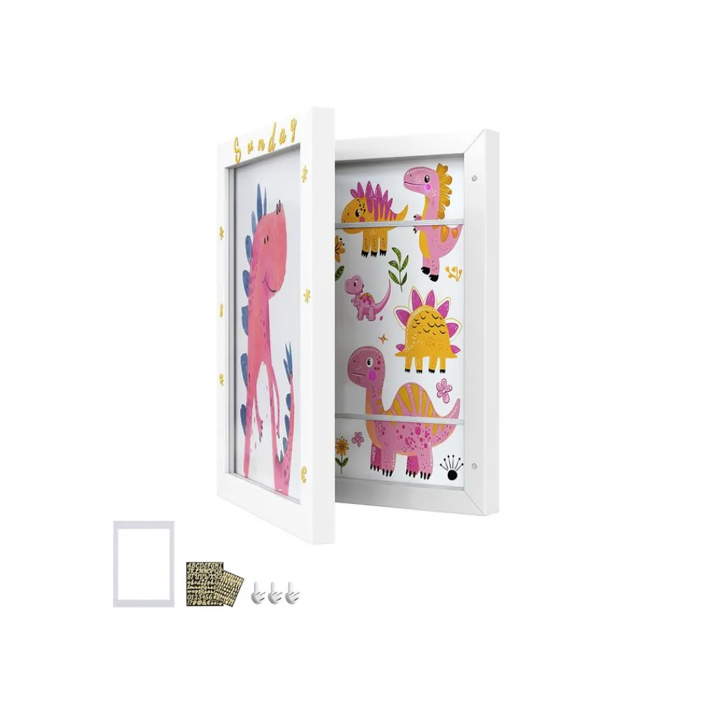 Lot de 2 cadres photo 34,5 x 25,5 cm blanc mat-SONGMICS HOME Discount