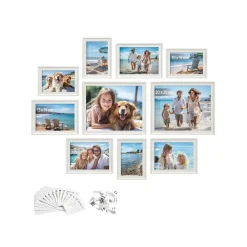 Lot de 10 cadres photo mdf et verre noir cendré-SONGMICS HOME Sale