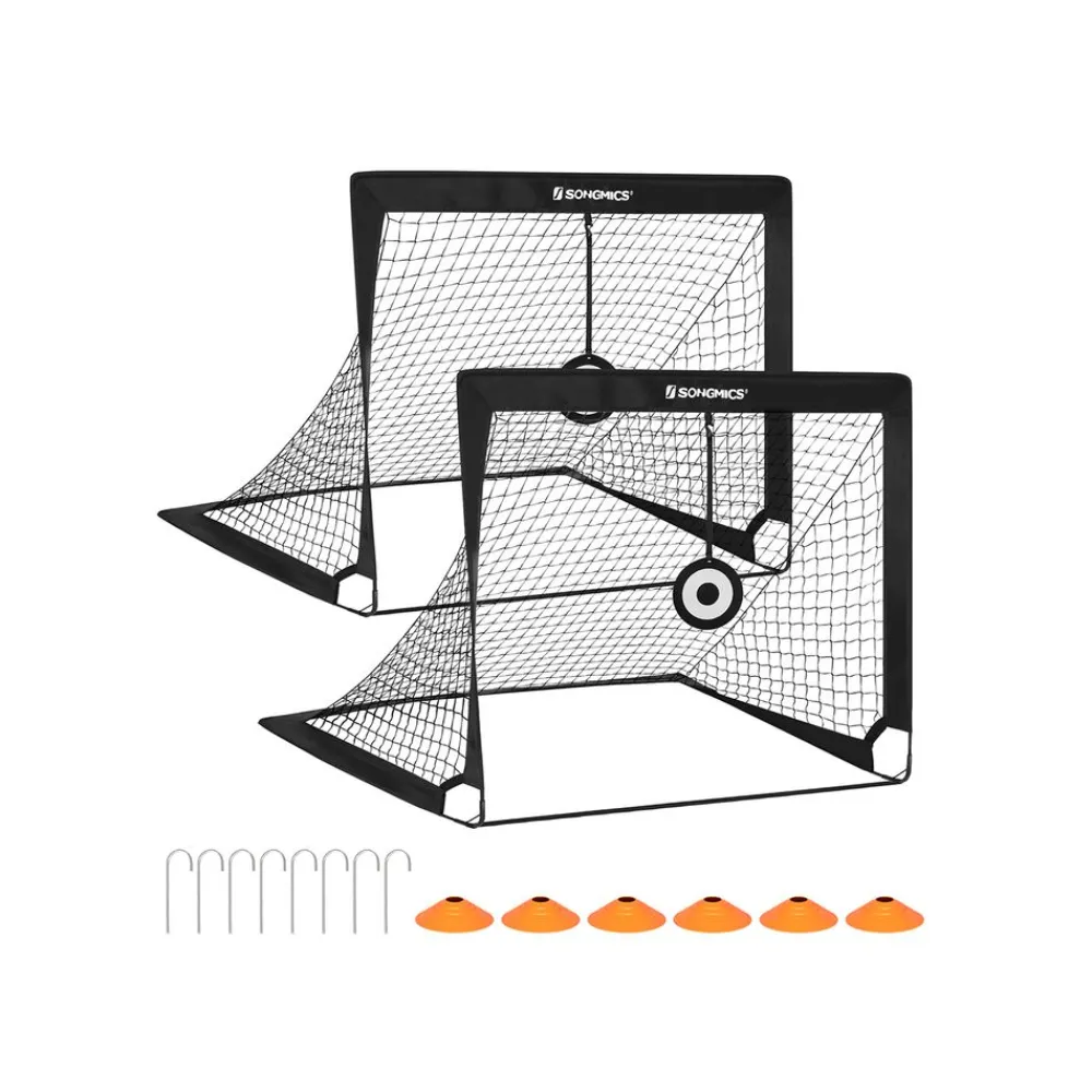 Lot de 2 Cage de Football pour Enfant-SONGMICS HOME Outlet