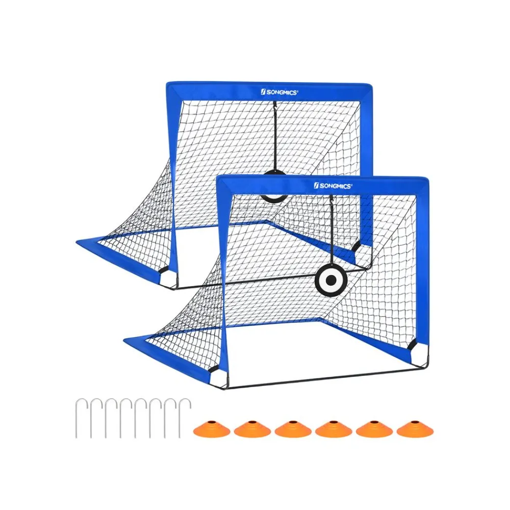 Lot de 2 Cage de Football pour Enfant-SONGMICS HOME Outlet