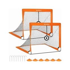 Lot de 2 Cage de Football pour Enfant-SONGMICS HOME Outlet