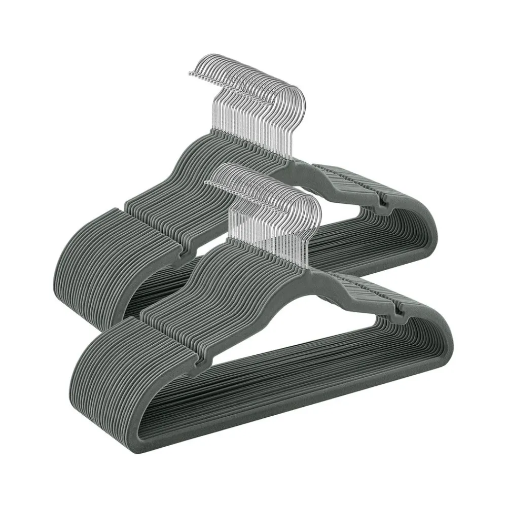 Lot de 50 Cintres en Velours avec Encoches-SONGMICS HOME Outlet