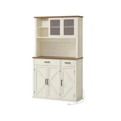 Meuble de rangement avec éclairage et chargeur-SONGMICS HOME Outlet