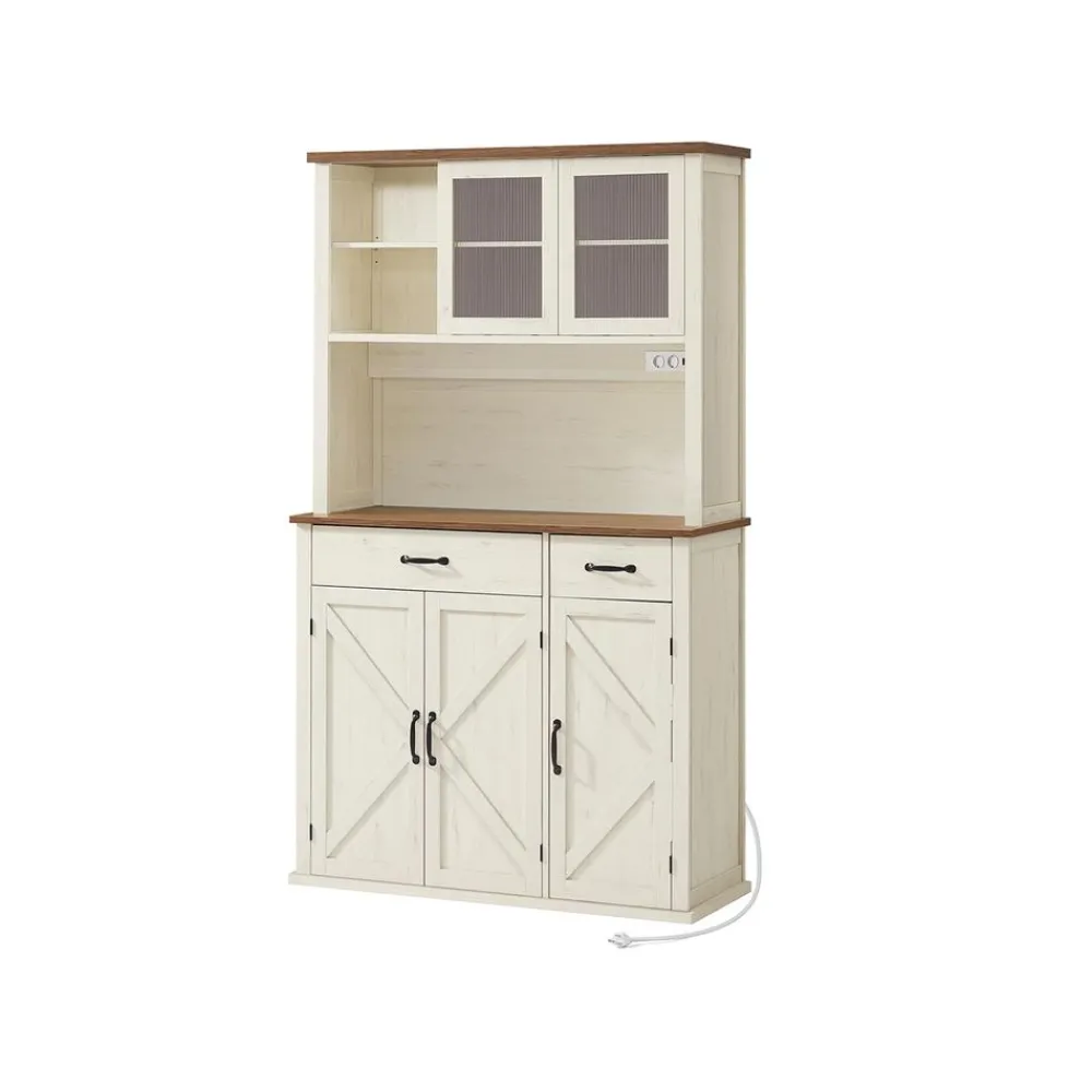 Meuble de rangement avec éclairage et chargeur-SONGMICS HOME Outlet