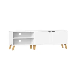 Meuble TV 2 portes avec étagères réglables longueur 160 cm-SONGMICS HOME Hot