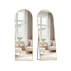 Miroir intégral 160 x 50 cm cadre en alliage d’aluminium noir d'encre-SONGMICS HOME Discount