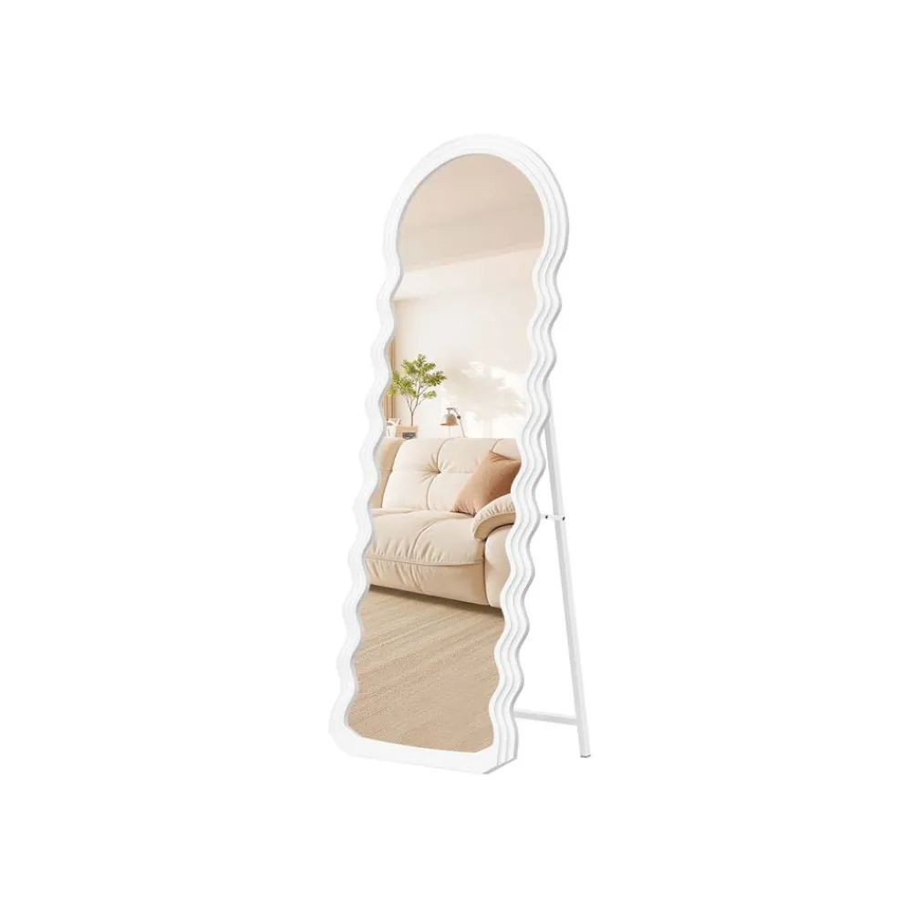 Miroir sur pied ondulé avec cadre-SONGMICS HOME Sale