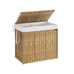 Panier de rangement 160 L avec couvercle sacs en tissu amovibles et poignées-SONGMICS HOME Clearance