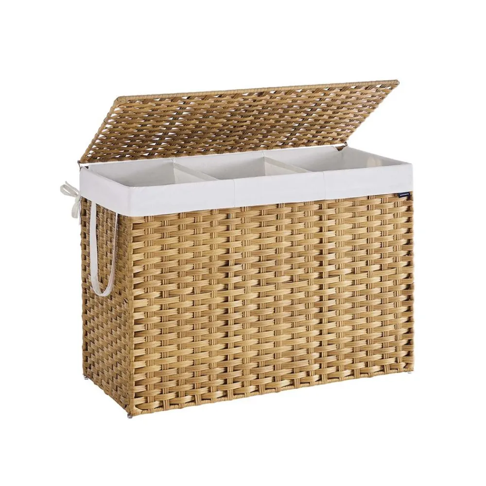 Panier de rangement 160 L avec couvercle sacs en tissu amovibles et poignées-SONGMICS HOME Clearance