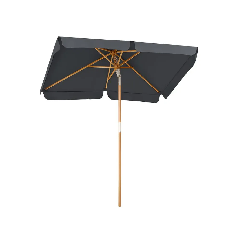 Parasol bois 2 x 1,25 m gris-SONGMICS HOME Best
