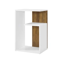 Petite table d’appoint 30 x 40 x 60 cm brou de noix et blanc-SONGMICS HOME Best