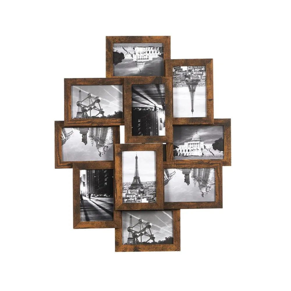 Pêle-mêle 10 photos marron-SONGMICS HOME Clearance