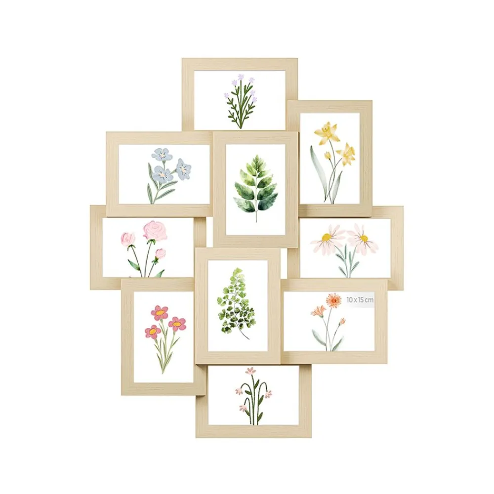 Pêle-mêle 10 photos marron-SONGMICS HOME Clearance