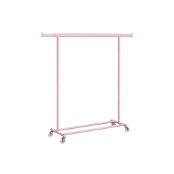 Portant à vêtements avec roulettes capacité 90 kg rose bonbon-SONGMICS HOME Outlet