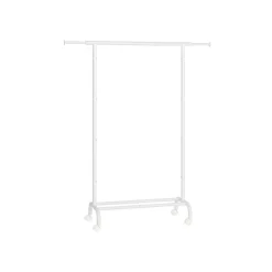 Porte-manteau à roulettes avec étagère surélevée gris tourterelle-SONGMICS HOME Best