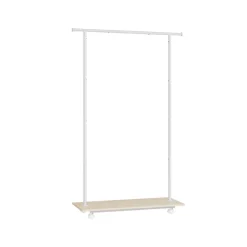 Portemanteau sur roulettes marron rustique et noir d'encre-SONGMICS HOME Sale