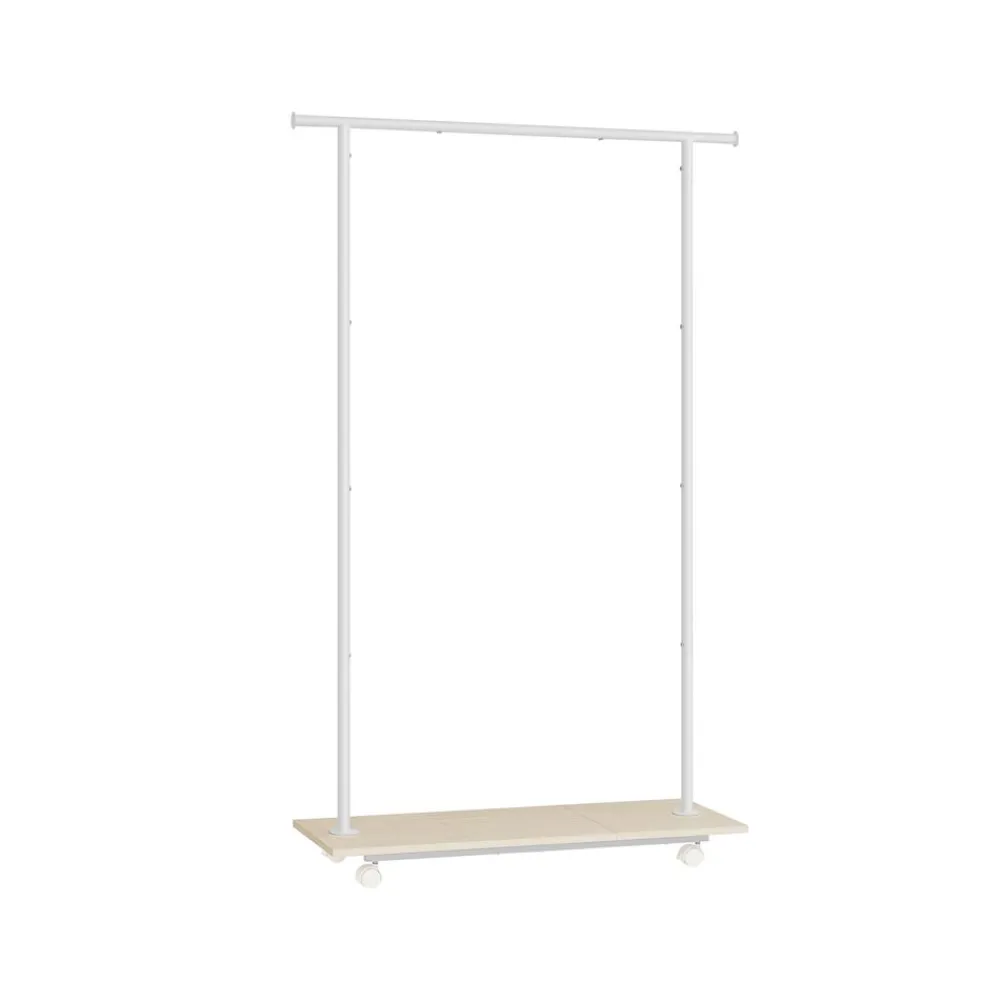 Portemanteau sur roulettes marron rustique et noir d'encre-SONGMICS HOME Sale