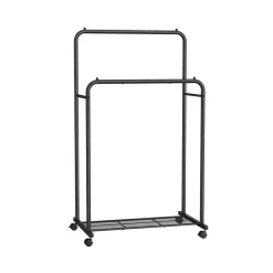Porte-vêtement en métal 2 barres avec roulettes-SONGMICS HOME Online