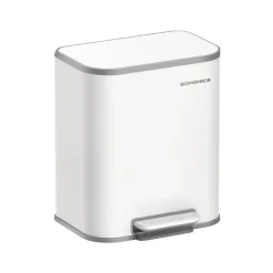 Poubelle de cuisine en acier noir d'encre-SONGMICS HOME