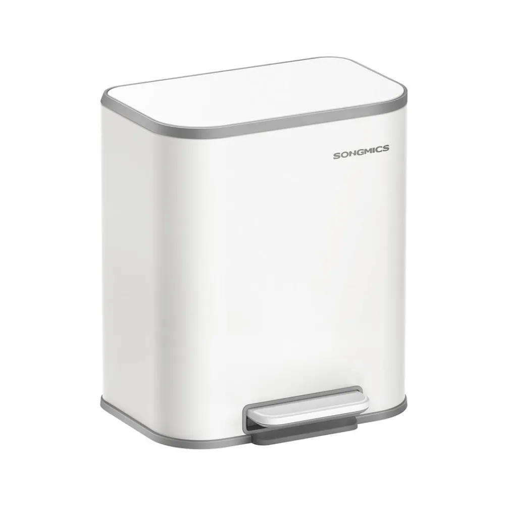 Poubelle de cuisine en acier noir d'encre-SONGMICS HOME