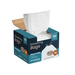 Sacs poubelles 30 L avec liens coulissants 80 pièces sac code H-SONGMICS HOME Discount