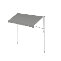 Store banne rétractable 350 x 120 cm avec manivelle gris anthracite-SONGMICS HOME Sale