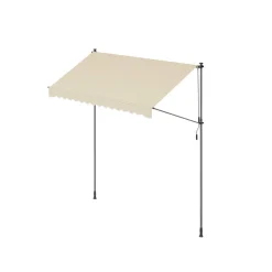 Store banne rétractable 350 x 120 cm avec manivelle gris anthracite-SONGMICS HOME Sale