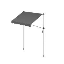 Store banne rétractable 350 x 120 cm avec manivelle gris anthracite-SONGMICS HOME Sale