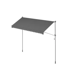 Store banne rétractable 350 x 120 cm avec manivelle gris anthracite-SONGMICS HOME Sale