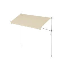 Store banne rétractable 350 x 120 cm avec manivelle gris anthracite-SONGMICS HOME Sale