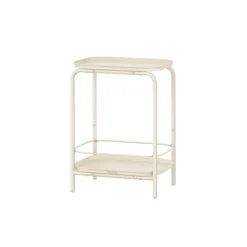 Table d’appoint à 2 niveaux en métal noir d'encre-SONGMICS HOME