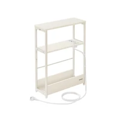 Table d’appoint fine multiprise 3 niveaux marron rustique-SONGMICS HOME Best