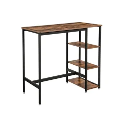 Table de bar industrielle avec étagères-SONGMICS HOME New