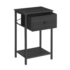 Table de chevet avec tiroir en tissu et étagère marron boisé-SONGMICS HOME Online