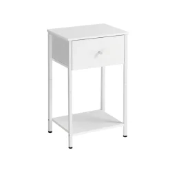 Table de chevet avec tiroir en tissu et étagère marron boisé-SONGMICS HOME Online