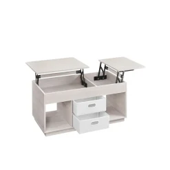 Table de Salon Relevable avec 2 Tiroirs et Compartiments Cachés-SONGMICS HOME Hot